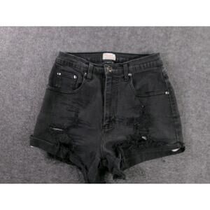 Pure Gold Cut Off Shorts Women 13 Black Jorts Distressed Daisy Duke Booty